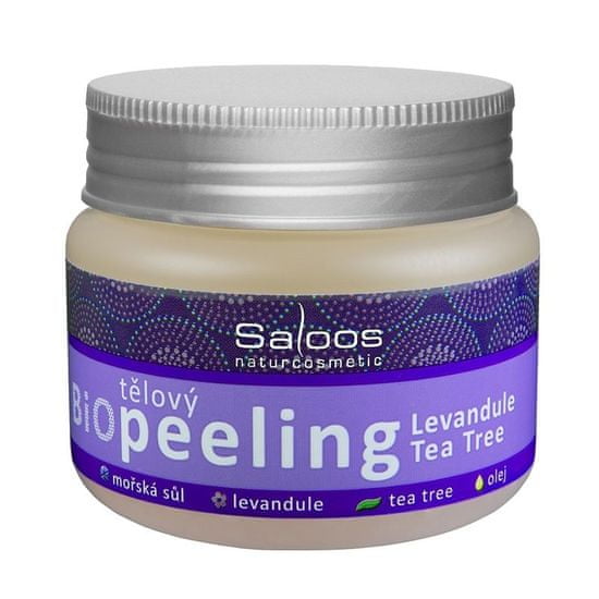 Saloos Bio Tělový peeling - Levandule - Tea tree 140 ml