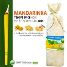 HOXI Tělové svíce s mandarinkou - 10ks