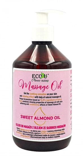 MH Star Eco-U masážní olej s mandlovým olejem 500ml