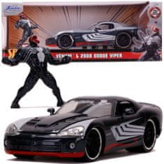 Jada Toys Set Venom figurka a vozidlo 2008 Dodge Viper.