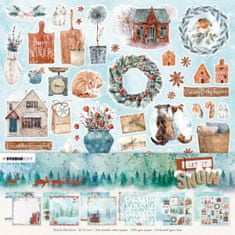 Aladine Sada scrapbookových papírů Studio Light, 30,5 x 30,5 cm (12 ks) – Let it Snow