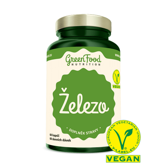 GreenFood Nutrition Železo 60 kapslí