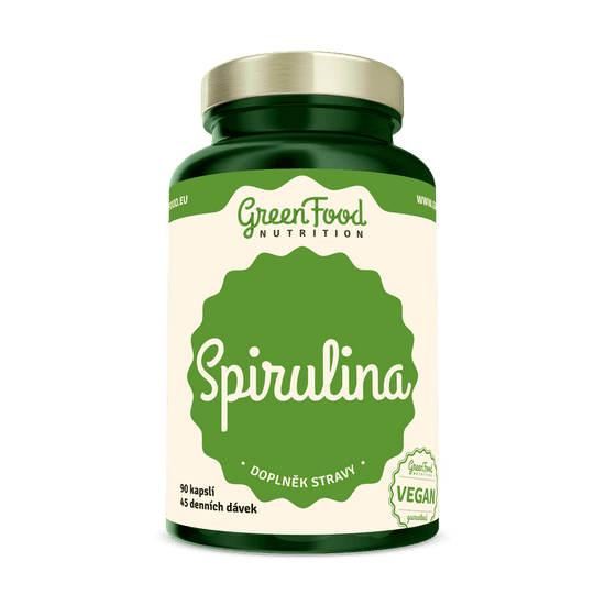 GreenFood Nutrition Spirulina 90 kapslí