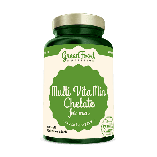 GreenFood Nutrition Multi VitaMin Chelát pro muže 90 kapslí