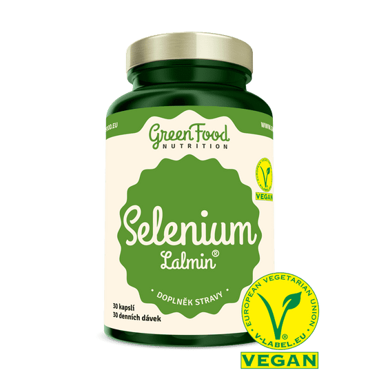 GreenFood Nutrition Selen Lalmin 30 kapslí