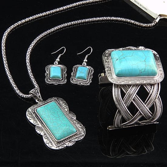 IZMAEL Set Big Antique Turquoise - Tyrkysová KP952