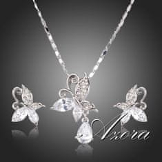 IZMAEL Set AZORA Crystal Butterfly - Křišťálová KP1047