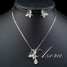 IZMAEL Set AZORA Crystal Butterfly - Křišťálová KP1047