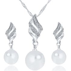 IZMAEL Set Trendy Pearl - Stříbrná KP1880