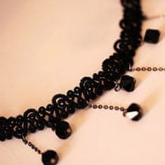 IZMAEL Náhrdelník Black Beads-Černá KP2224