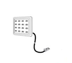 Design Light LED Světel Pod Kuchyňskou Linku SQUARE XL Hliník 2W 12V DC Studená Bílá