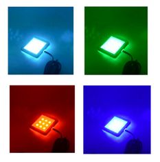Design Light Sada 1x LED Světel Pod Kuchyňskou Linku SQUARE 2 Hliník 2W 12V DC RGB