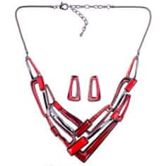 IZMAEL Set Ruby Consort-Červená KP7729