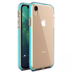 IZMAEL Pouzdro Spring clear TPU pro Apple iPhone XR - Tyrkysová KP8625