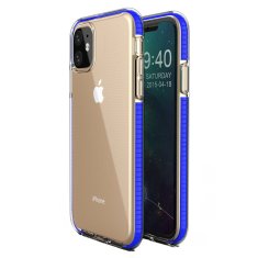 IZMAEL Pouzdro Spring clear TPU pro Apple iPhone 11 - Tmavě Modrá KP8659