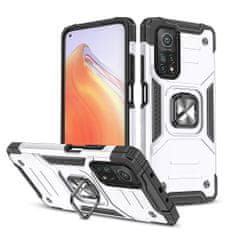 WOZINSKY Pouzdro Wozinsky Ring armor pro Xiaomi Mi 10T/Mi 10T Pro -Stříbrná KP9023