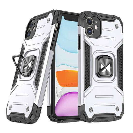 WOZINSKY Pouzdro Wozinsky Ring armor pro Apple iPhone 11 -Stříbrná KP9151