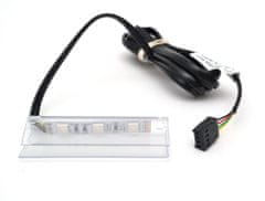 Design Light Klip LED Svítidlo pro Skleněné Police PVC 0.75W 12V DC RGB