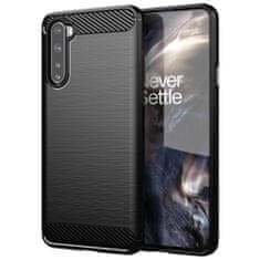 IZMAEL Pouzdro Carbon Bush TPU pre OnePlus Nord - Černá KP9404