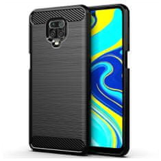 IZMAEL Pouzdro Carbon Bush TPU pre Xiaomi Redmi Note 9S/Redmi Note 9 Pro/Redmi Note 9 Pro Max - Černá KP9447