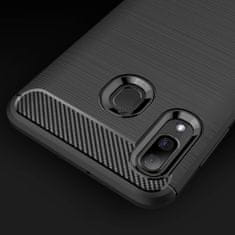 IZMAEL Pouzdro Carbon Bush TPU pre Samsung Galaxy A40 - Černá KP9477