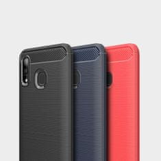 IZMAEL Pouzdro Carbon Bush TPU pre Samsung Galaxy A40 - Černá KP9477