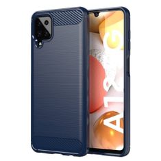 IZMAEL Pouzdro Carbon Bush TPU pre Samsung Galaxy A12/Galaxy M12 - Modrá KP9492