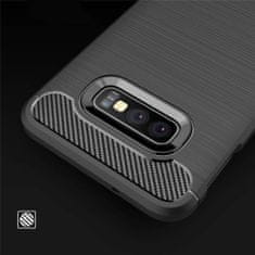 IZMAEL Pouzdro Carbon Bush TPU pre Samsung Galaxy S10e - Modrá KP9476