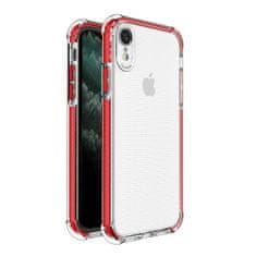 IZMAEL Spring Armor silikonove pouzdro s barevnym lemom pro Apple iPhone XR - Červená KP9567