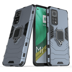 IZMAEL Odolné Pouzdro Ring Armor Case pro Xiaomi Mi 10T/Mi 10T Pro - Modrá KP9706