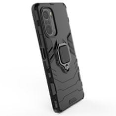 IZMAEL Odolné Pouzdro Ring Armor Case pro Xiaomi Poco F3/Redmi K40/Redmi K40 Pro/Redmi K40 Pro+ - Černá KP9709