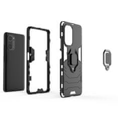 IZMAEL Odolné Pouzdro Ring Armor Case pro Xiaomi Poco F3/Redmi K40/Redmi K40 Pro/Redmi K40 Pro+ - Černá KP9709