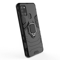 IZMAEL Odolné Pouzdro Ring Armor Case pro Samsung Galaxy A21s - Modrá KP10328