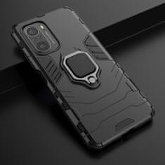 IZMAEL Odolné Pouzdro Ring Armor Case pro Xiaomi Poco F3/Redmi K40/Redmi K40 Pro/Redmi K40 Pro+ - Černá KP9709