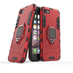 IZMAEL Odolné Pouzdro Ring Armor Case pro Apple iPhone 7/iPhone 8/iPhone SE 2020/iPhone SE 2022 - Červená KP10317