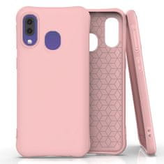 IZMAEL Silikonové pouzdro Soft Color pro Samsung Galaxy A40 - Slabě Růžová KP10370