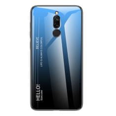 IZMAEL Pouzdro Gradient Glass pro Xiaomi Redmi 8 - Černá/Modrá KP10454