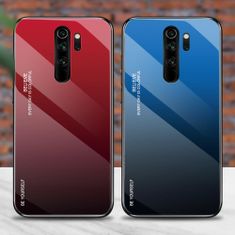 IZMAEL Pouzdro Gradient Glass pro Xiaomi Redmi Note 8 Pro - Černá/Červená KP10455