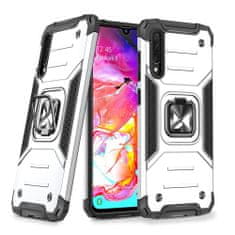 WOZINSKY Pouzdro Wozinsky Ring armor pro Samsung Galaxy A70 -Stříbrná KP10517