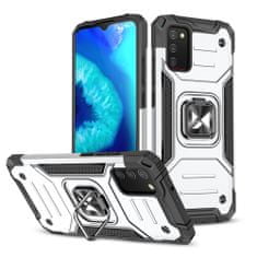 WOZINSKY Pouzdro Wozinsky Ring armor pro Samsung Galaxy A02s -Stříbrná KP10532