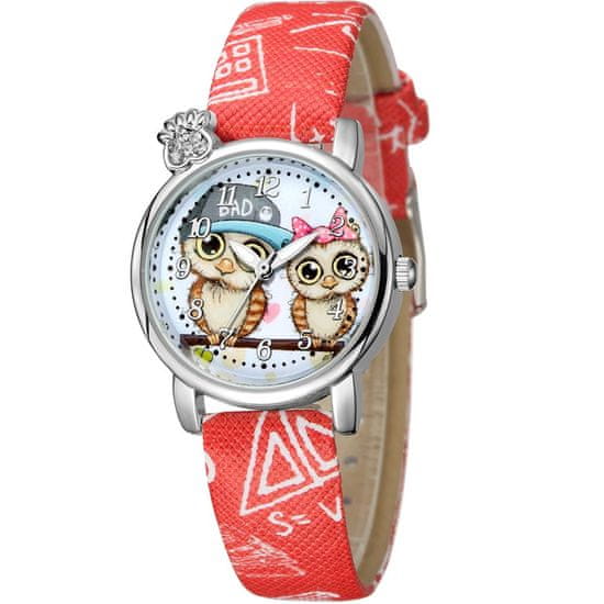 OEM Dětské Hodinky Owl - Červená KP11299