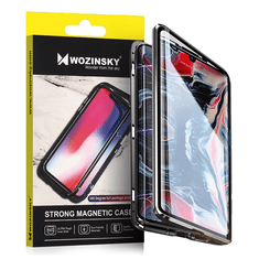 WOZINSKY Wozinsky magnetické pouzdro s ochranním sklem pro Samsung Galaxy A72 4G - Černá KP12461