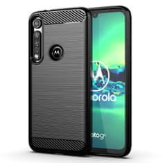 IZMAEL Pouzdro Carbon Bush TPU pre Motorola G8 Plus - Černá KP12711