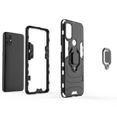 IZMAEL Odolné Pouzdro Ring Armor Case pro OnePlus Nord N100 - Černá KP13204