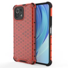 IZMAEL Honeycomb pouzdr pro Xiaomi Mi 11 Lite 5G - Červená KP13365