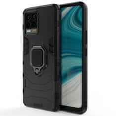 IZMAEL Odolné Pouzdro Ring Armor Case pro Realme 8/8 Pro - Černá KP13401