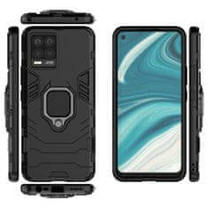 IZMAEL Odolné Pouzdro Ring Armor Case pro Realme 8/8 Pro - Černá KP13401