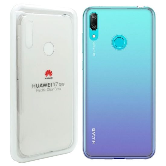 Huawei Flexibilní silikonové pouzdro pro Huawei Y7 2019 - Bílá KP14787