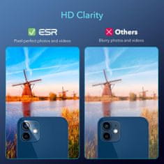 ESR Temperované sklo na kameru pro Apple iPhone 12 - Transparentní KP14856