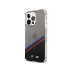 Bmw BMW M Tricolor průsvitný kryt pro iPhone 13 Pro - Černá KP14882